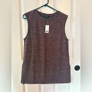 Banana Republic Burgundy Sleeveless Knit Top Size Medium